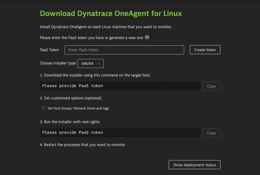 Screenshot of Dynatrace