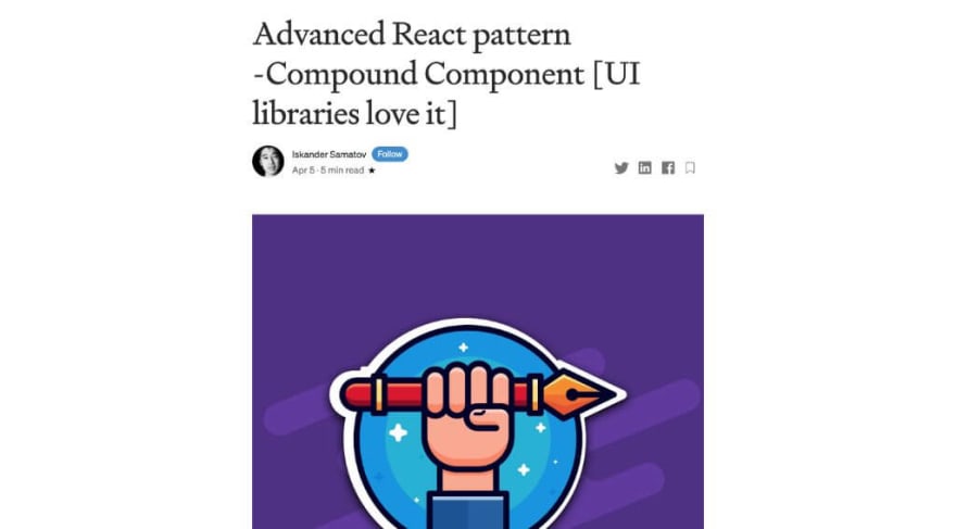 Advanced React pattern - Compound Component