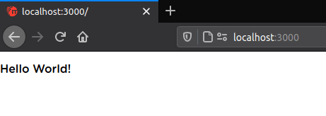 Hello world displayed with the self-hosted font