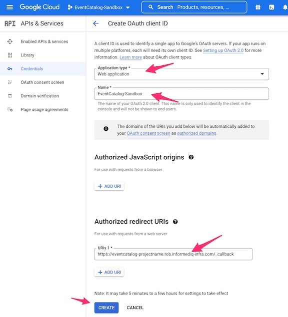 Create OAuth Client ID