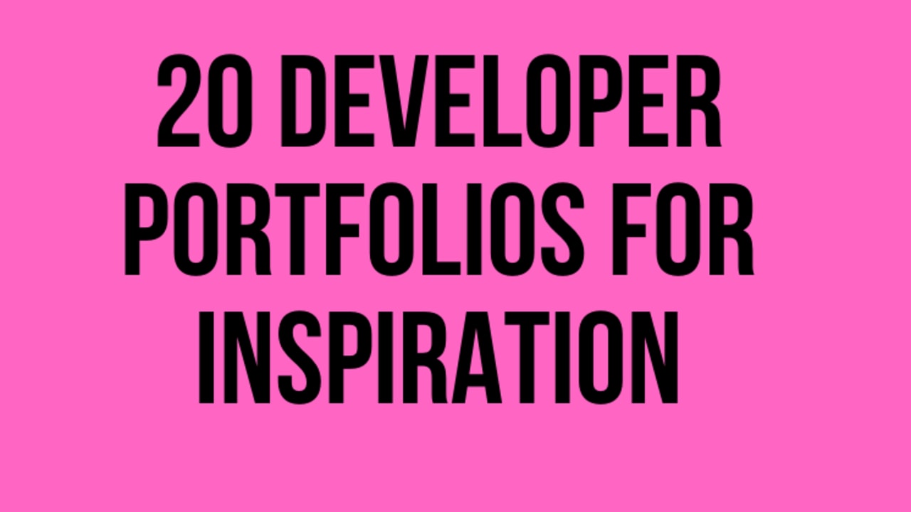 21 Awesome DEV portfolios for your inspiration - UX Planet