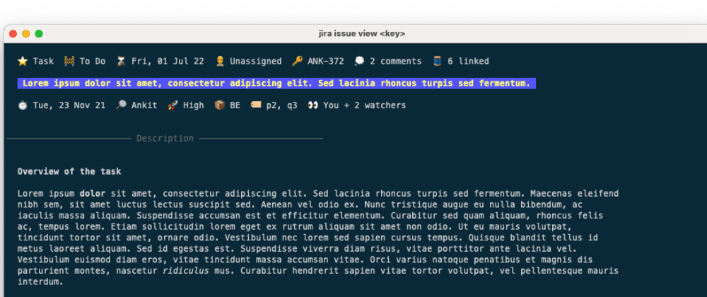 Cover image for JiraCLI: Interactive command line for Atlassian Jira reached v1.0.0