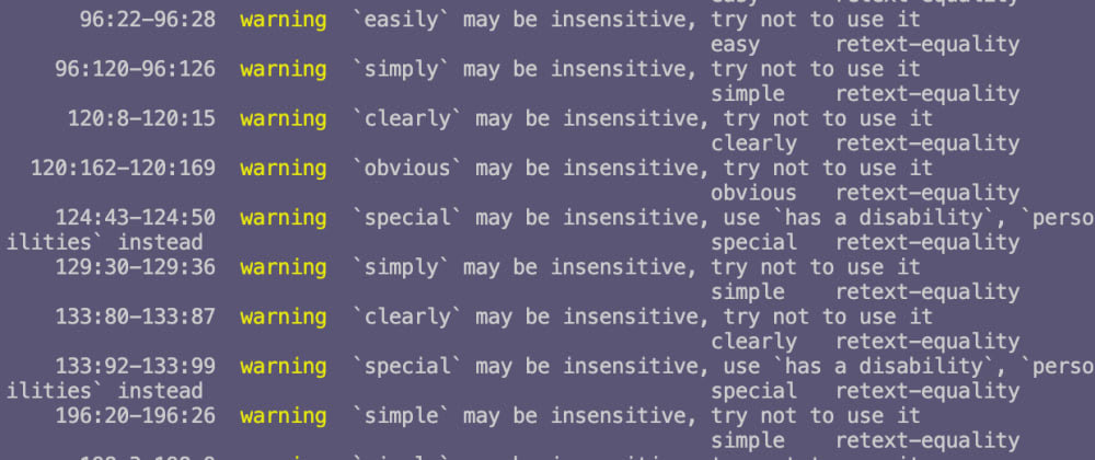 Cover image for Refactoring condescending language with alexjs