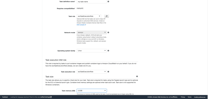 Task Definitions