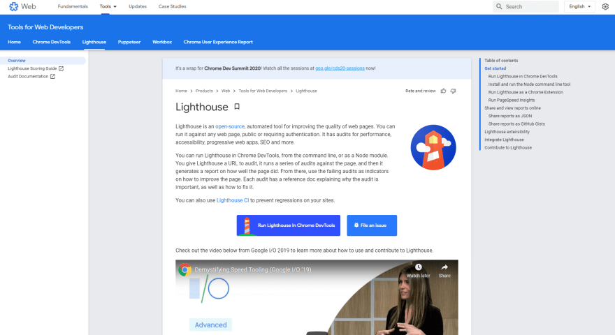 Google Lighthouse