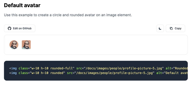 Tailwind CSS Avatar - Flowbite