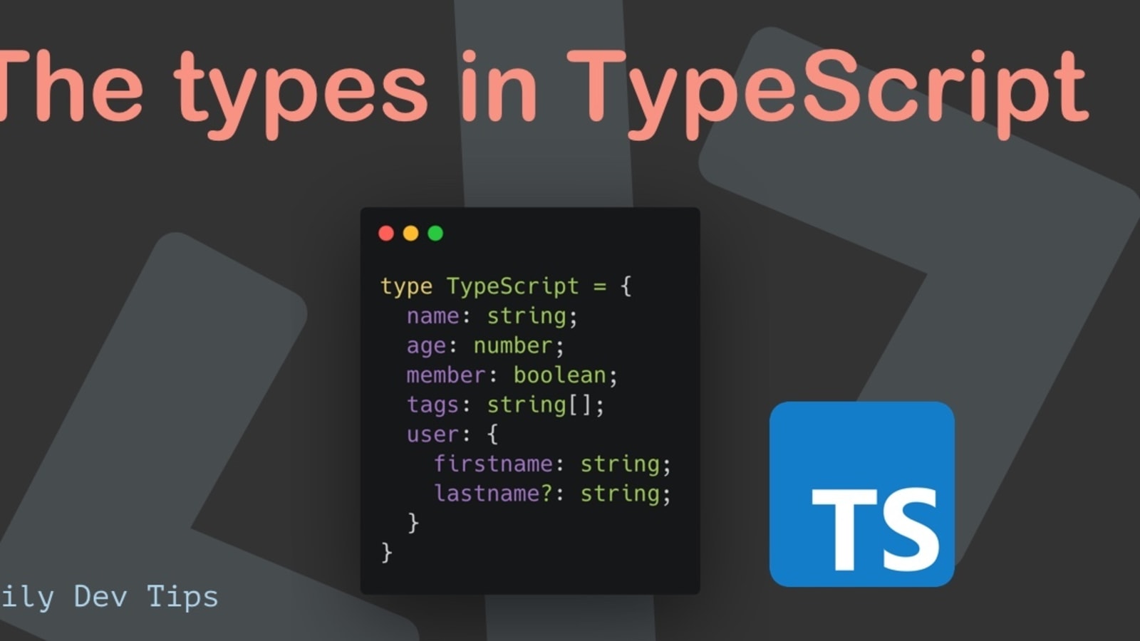 TypeScript advanced types. Diving a little deeper into typescript