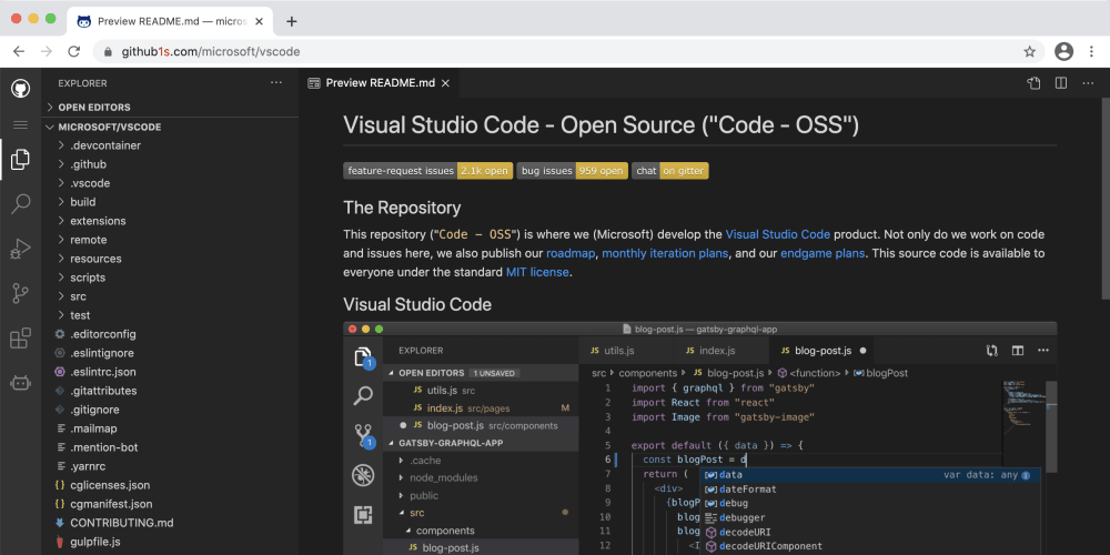 visual studio code github repository