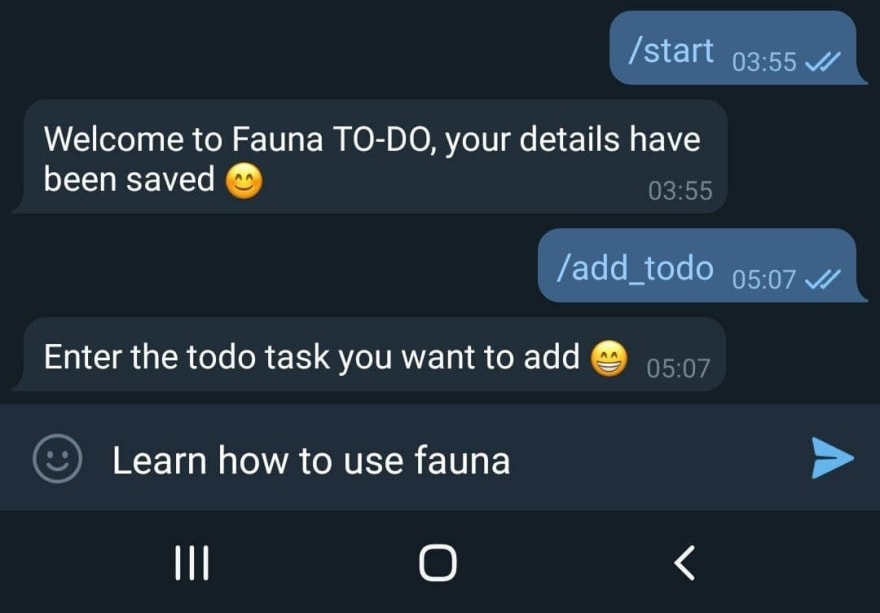 Building An E-commerce Telegram Bot Using Python and Fauna. - DEV Community