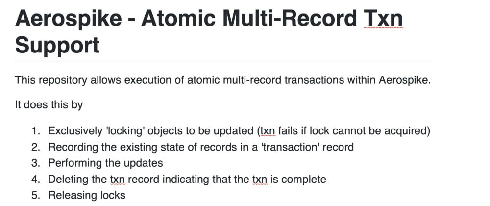 Cover image for Multi Record Transactions for Aerospike