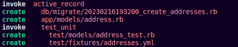 Created and invoked file after generating model