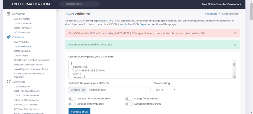 JSON Validator