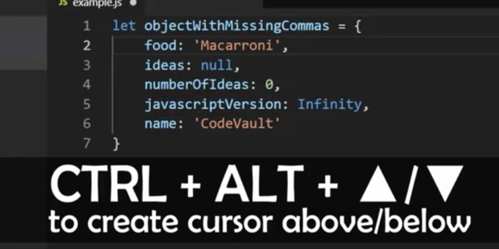 visual studio code multiple cursors