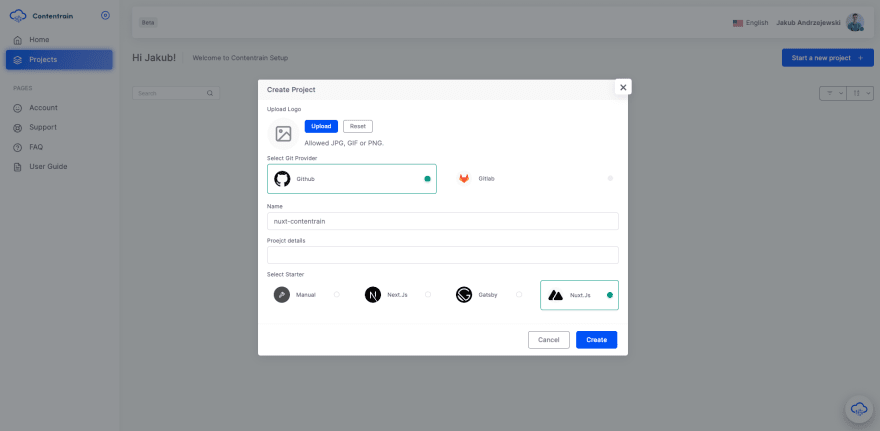 Contentrain Create Project