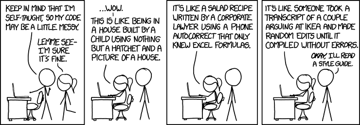 XKCD Code Quality comic