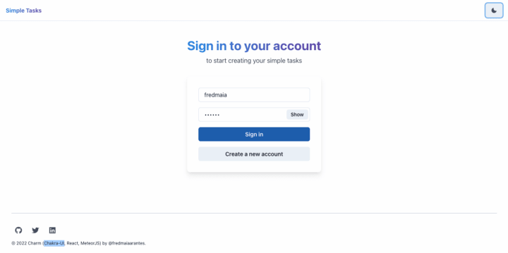 Sign-in light
