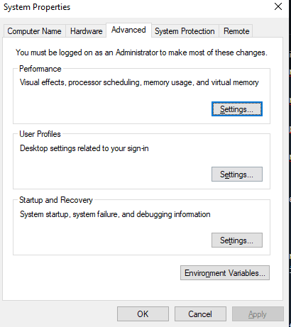 Windows Environment Variable