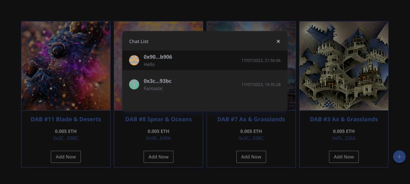 The Chat List Component