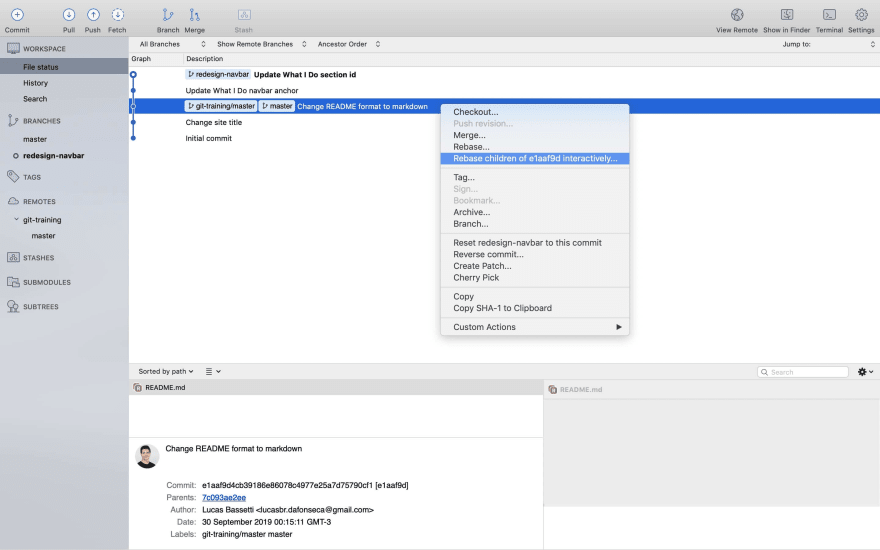 sourcetree rebase takes forever