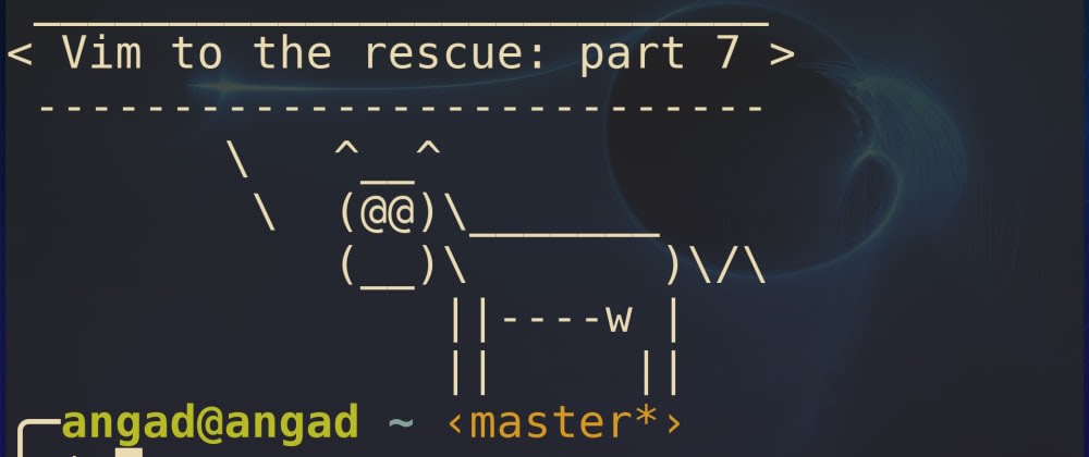 Cover image for Vim to the rescue: Subduing the Shell