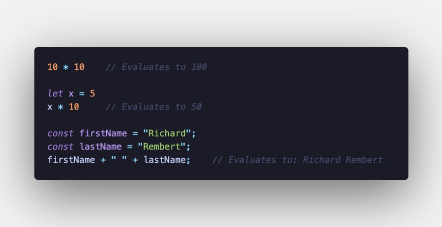 Javascript Expressions