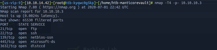 nmap scan