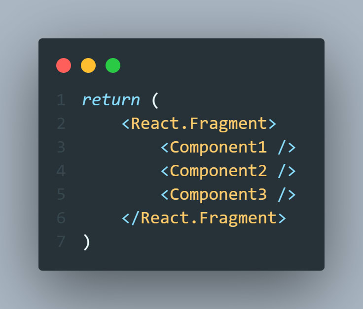 Using  raw `<React.Fragment>` endraw  tag