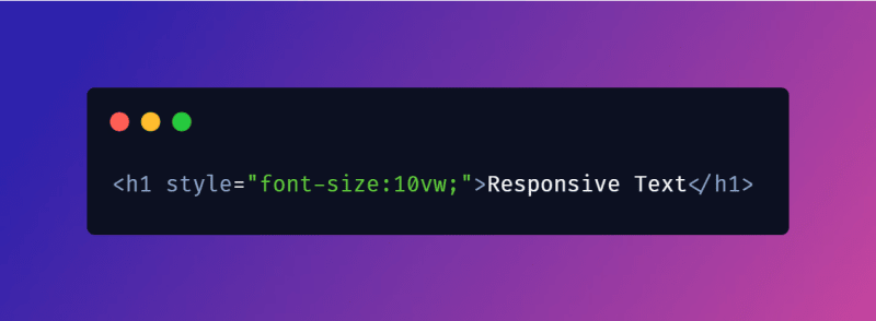 responsive text