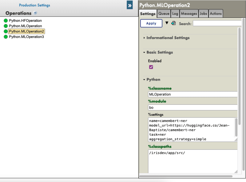 settings ml ope2