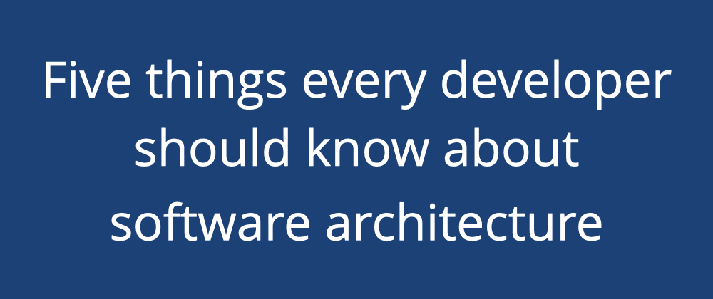 Software architecture isn't about big design up front