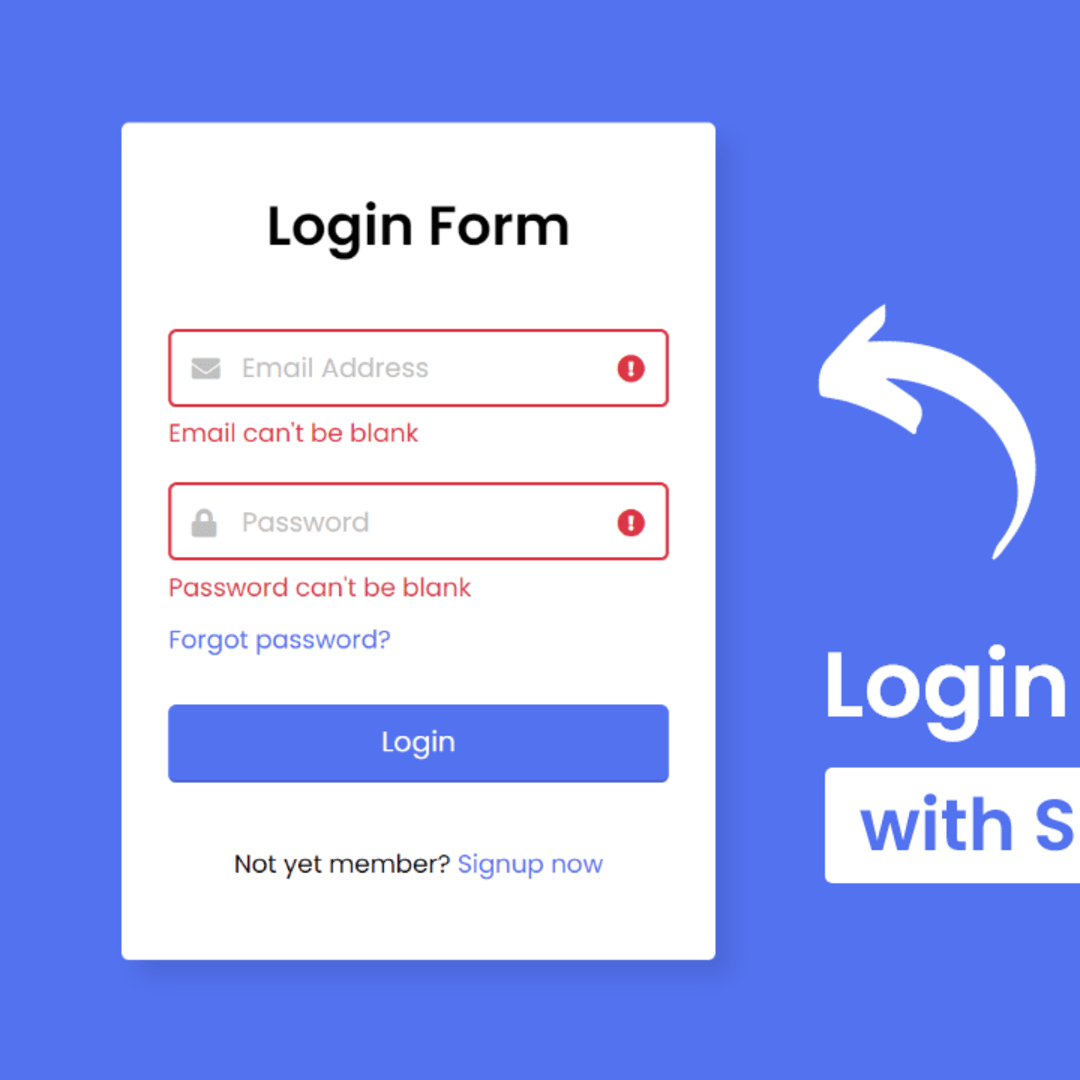 Epic Games Login Form With Validation Using HTML CSS & JQuery 