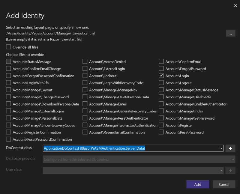 Scaffold Login & Identity