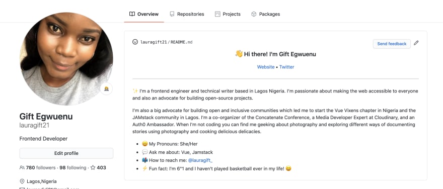 github profile