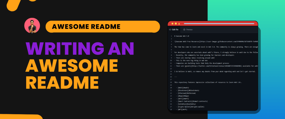 Cover Image for How to Write an Awesome Readme