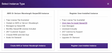 Register user-installed instance of HarperDB