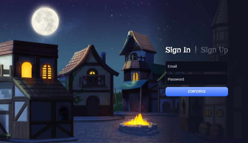 Mafia login page