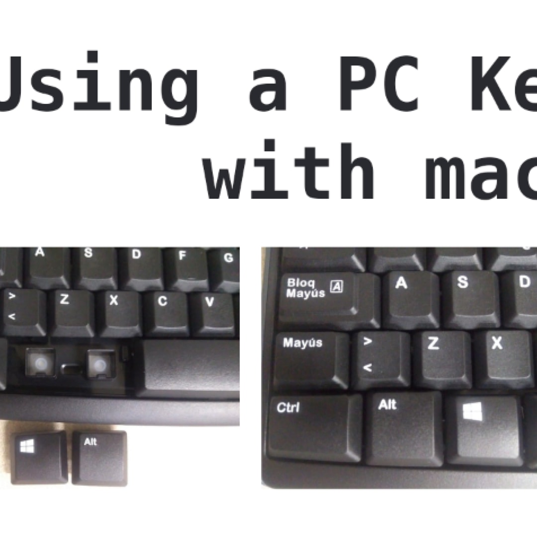 using pc keyboard on mac command key