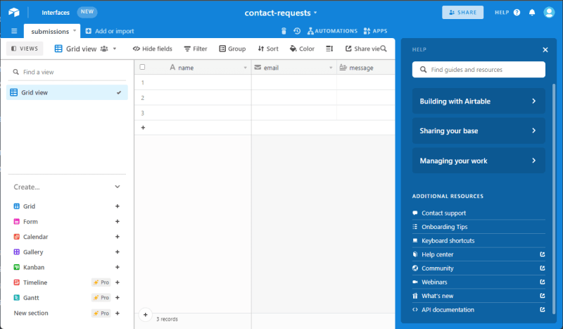 airtable-help-panel