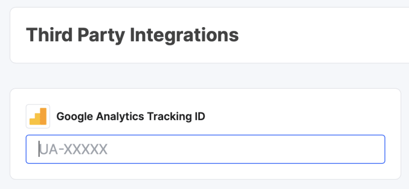 Hashnode field to enter Analytics ID