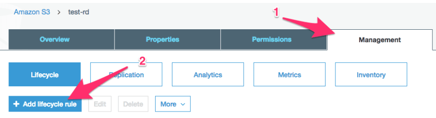 Add lifecycle rule