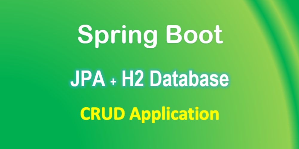 spring boot with h2 database example