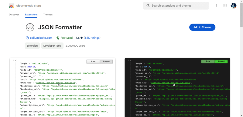 JSON Formatter