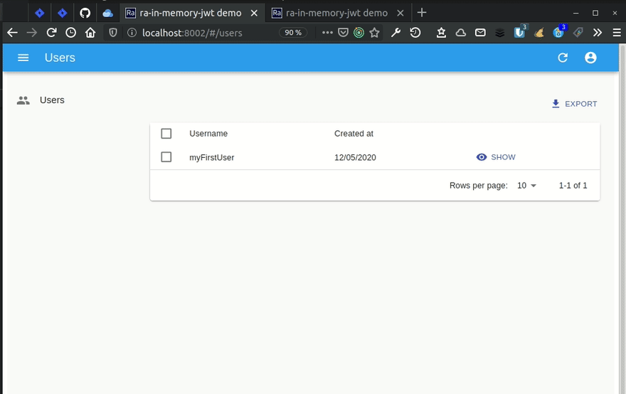 Connecting two tabs