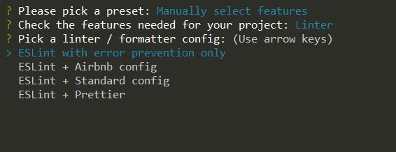 Choice to make between linters