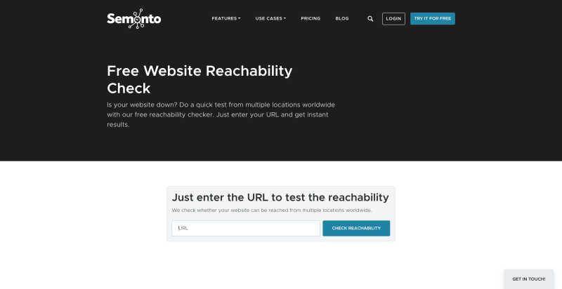 Website Reachability Check