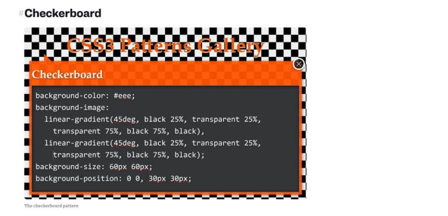 Background Patterns, Simplified by Conic Gradients