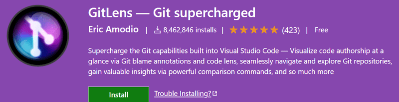 GitLens in the VS Code Marketplace