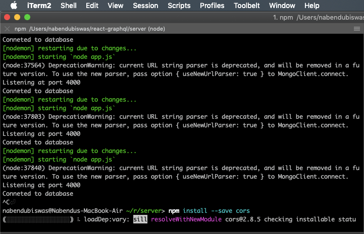 cors install