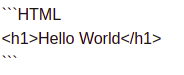 html code snippet