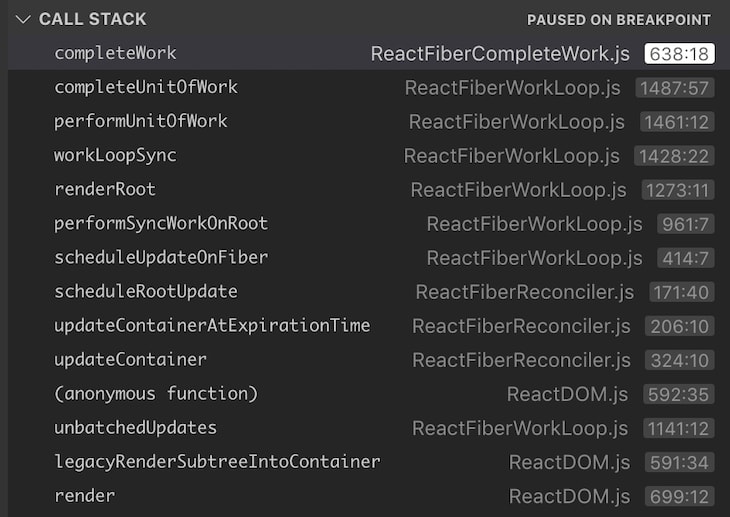 instance.handleClick() Call Stack